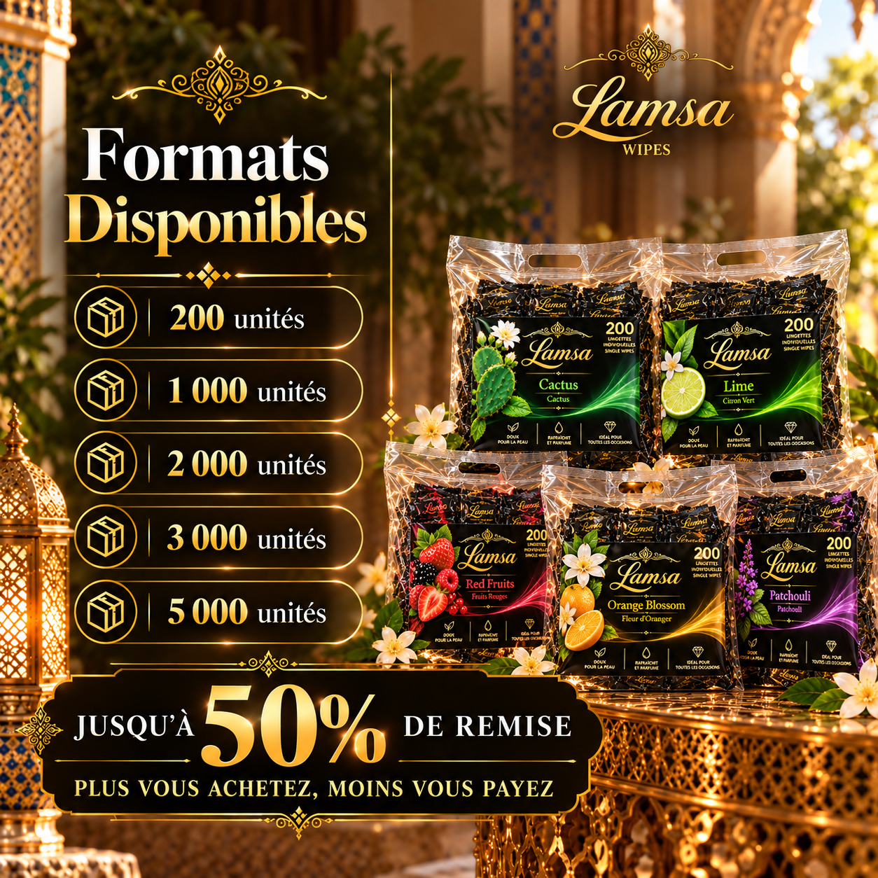 LAMSA – Lingettes Individuelles Premium